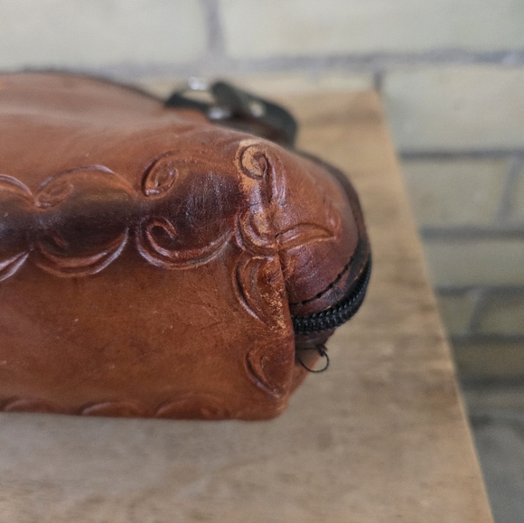 Vintage Stamped Leather Bag - Picture 7 of 11